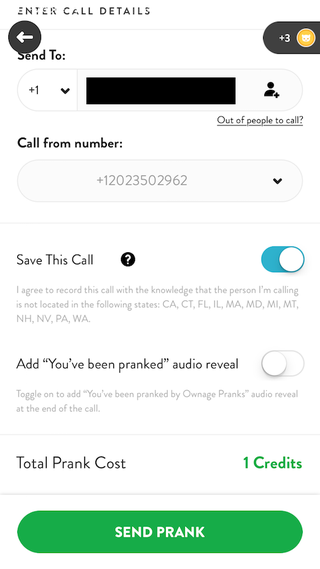 A notification that you’re doing something wrong is in the hard-to-read grey fine print